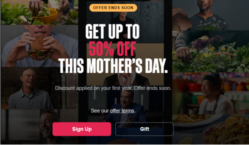 MasterClass Mother's Day Offer